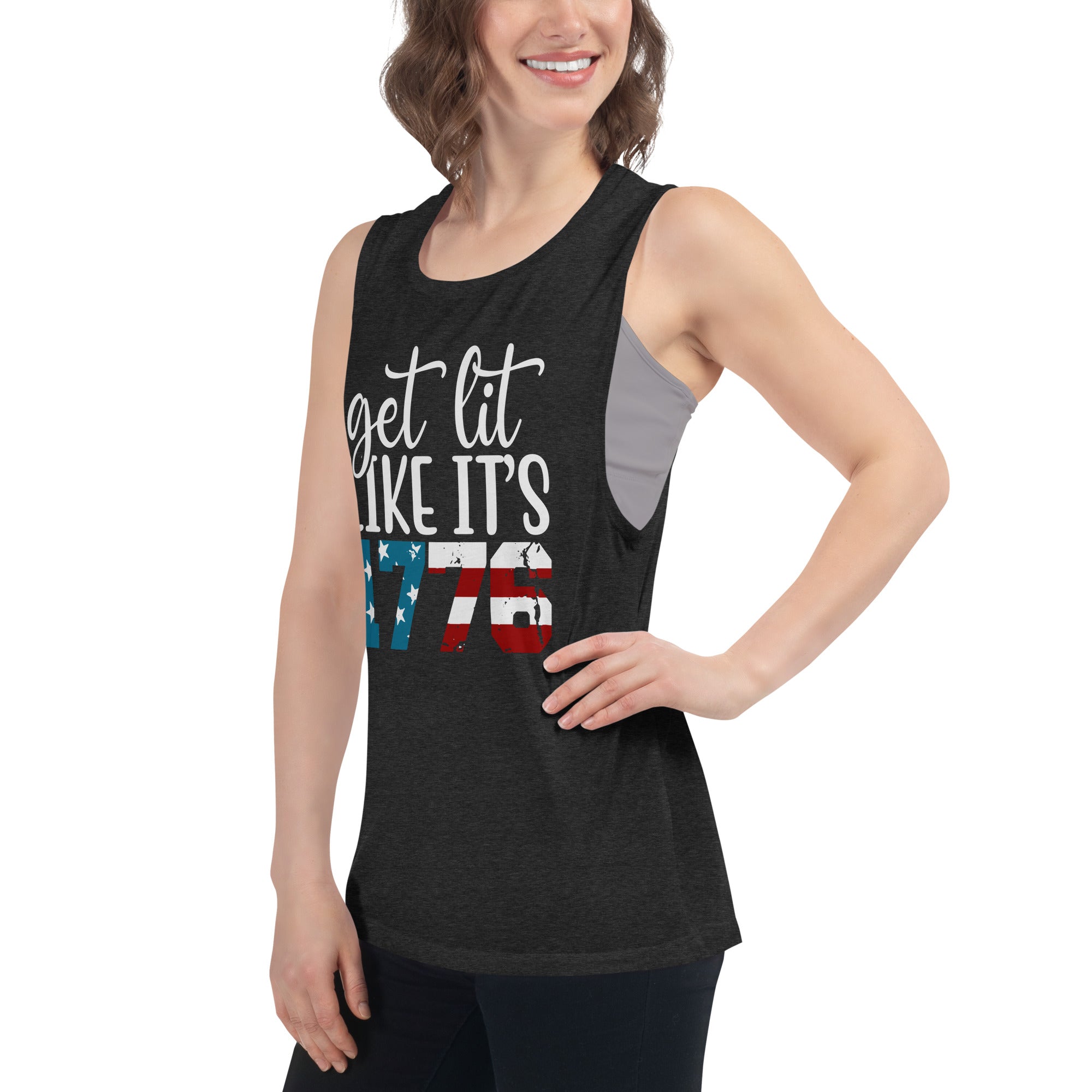 Get Lit Like It's 1776 Muscle Tank